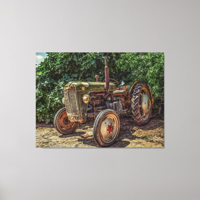 Antique Tractor Canvastryck (Framsida)