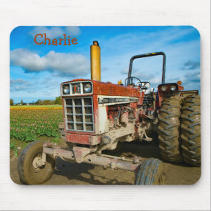 Antique Tractor in the Tulip Fält Musmatta