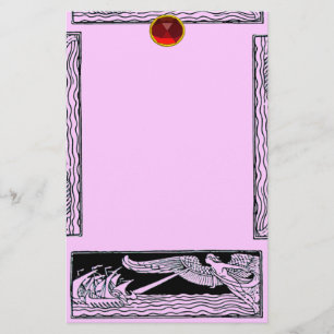 ANTIQUE TRAVEL RUBY, rosa Brevpapper