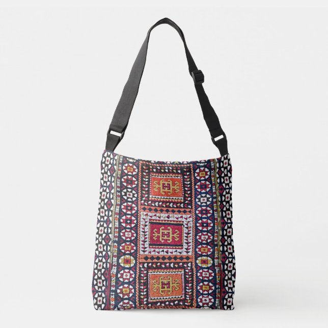 Antique Tribal Oriental Matta Tote Bag Axelväska (Framsida)