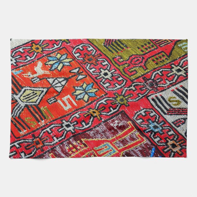 Antique Turkisk Carpet Kökshandduk (Horisontell)