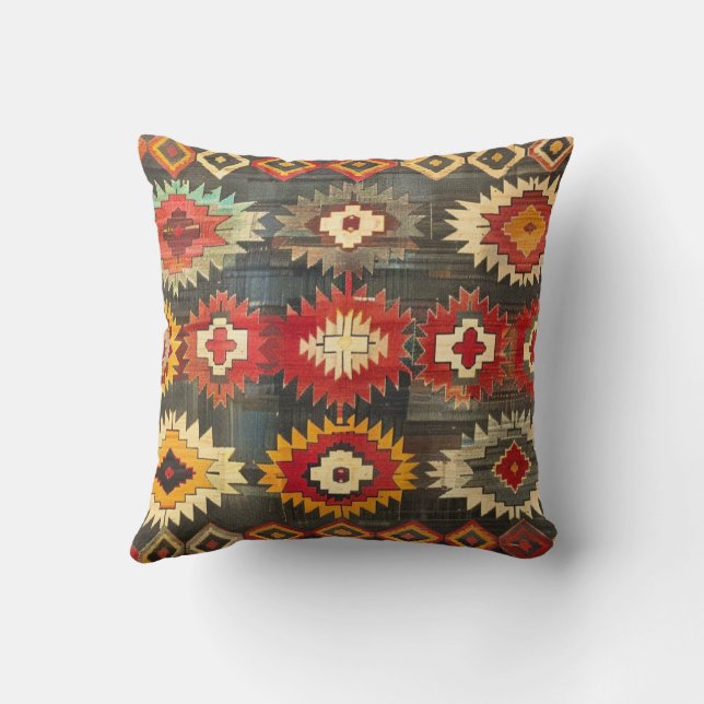 Antique Turkisk Mersin Kilim Kudde (Baksida)