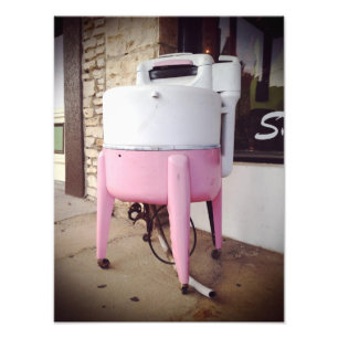 Antique Tvättar Maskin Photo Fototryck