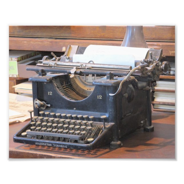 Antique Typewriter Fototryck (Framsidan)
