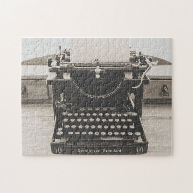 ANTIQUE TYPEWRITER JIGSAW PUZZLE PUSSEL (Horisontell)