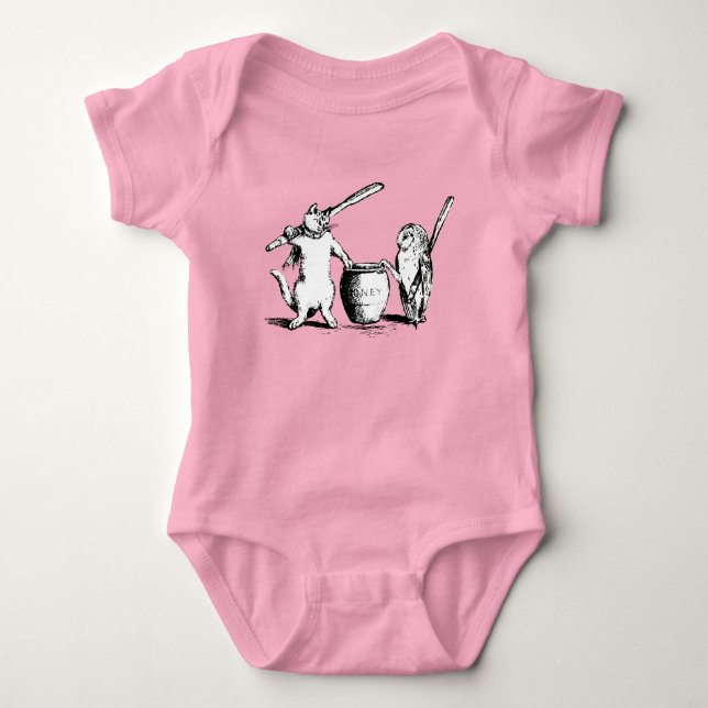 Antique Uggla och Pussycat T Shirt (Framsida)