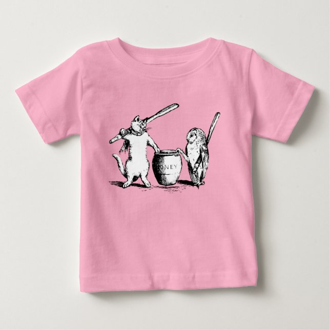 Antique Uggla och Pussycat T Shirt (Framsida)