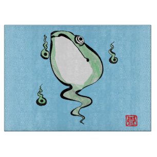 Antique Ursprung Story Grumpy Frog Japansk Toad