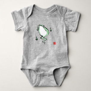 Antique Ursprung Story Grumpy Frog Japansk Toad T Shirt