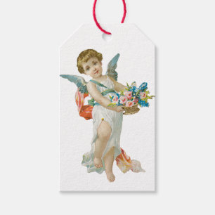 Antique Valentine Cupid Presentetikett