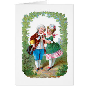 Antique Valentine Hälsningskort