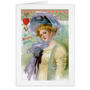 Antique Valentine Hälsningskort