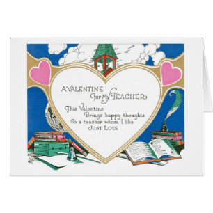 Antique Valentine Hälsningskort