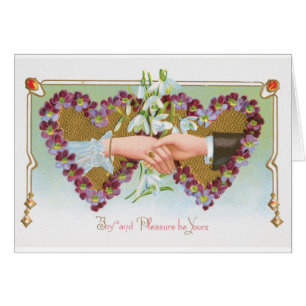 Antique Valentine Hälsningskort