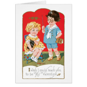 Antique Valentine Hälsningskort