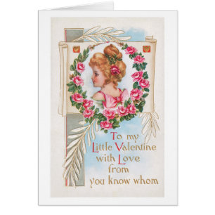Antique Valentine Hälsningskort