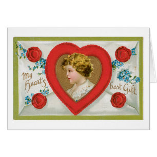 Antique Valentine Hälsningskort