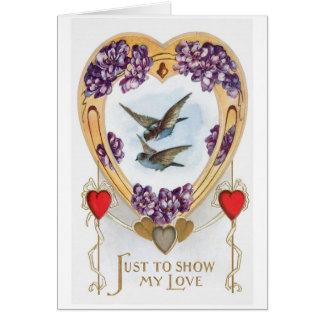 Antique Valentine Hälsningskort