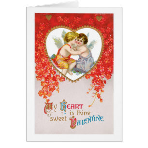 Antique Valentine Hälsningskort