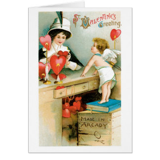 Antique Valentine Hälsningskort