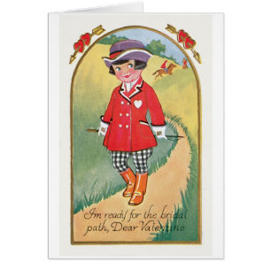 Antique Valentine Hälsningskort