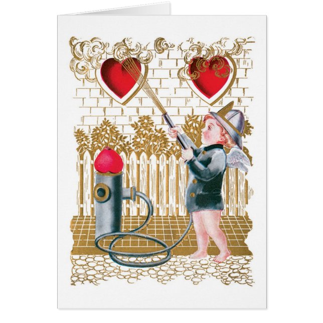 Antique Valentine Hälsningskort (Framsidan)