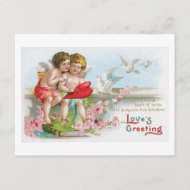 Antique Valentine Helg Vykort