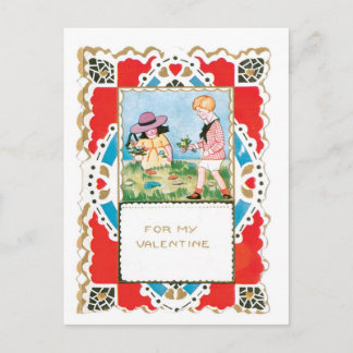 Antique Valentine Helg Vykort
