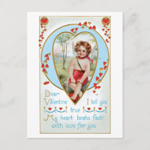Antique Valentine Helg Vykort