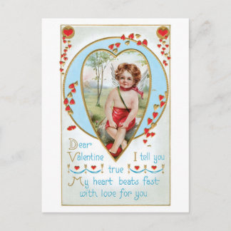 Antique Valentine Helg Vykort