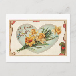 Antique Valentine Helg Vykort