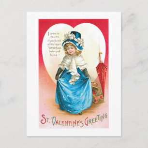 Antique Valentine Helg Vykort