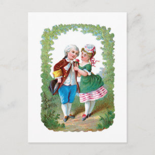 Antique Valentine Helg Vykort