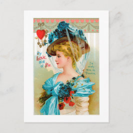 Antique Valentine Helg Vykort