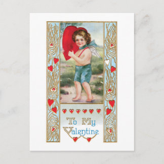 Antique Valentine Helg Vykort