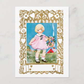 Antique Valentine Helg Vykort