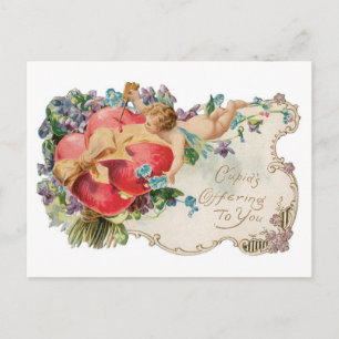 Antique Valentine Helg Vykort
