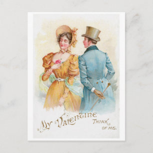 Antique Valentine Helg Vykort