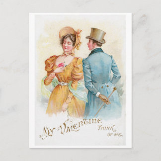 Antique Valentine Helg Vykort