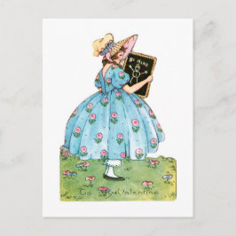 Antique Valentine Helg Vykort