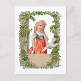 Antique Valentine Helg Vykort