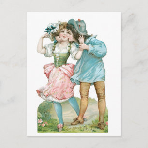 Antique Valentine Helg Vykort