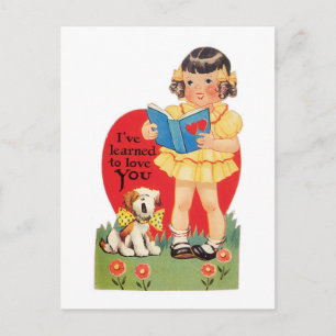 Antique Valentine Helg Vykort