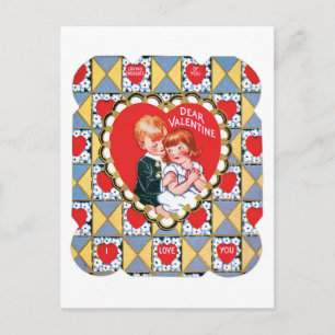 Antique Valentine Helg Vykort