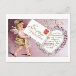 Antique Valentine Helg Vykort