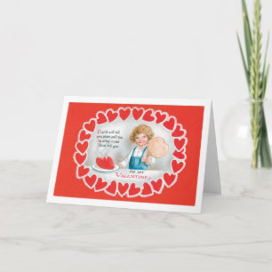 Antique Valentine Helgkort