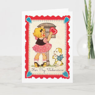 Antique Valentine Helgkort