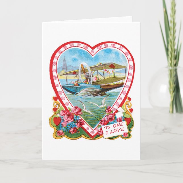 Antique Valentine Helgkort (Framsida)