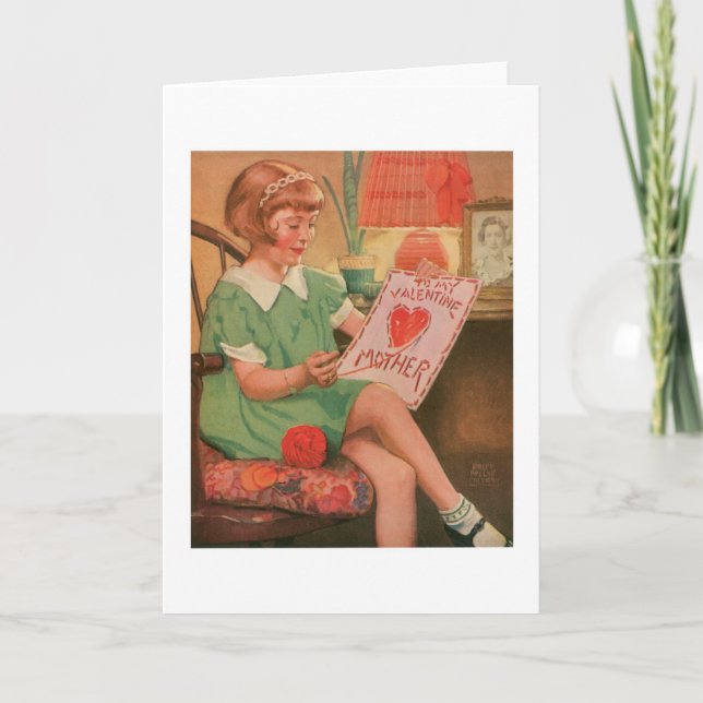 Antique Valentine Helgkort (Framsida)
