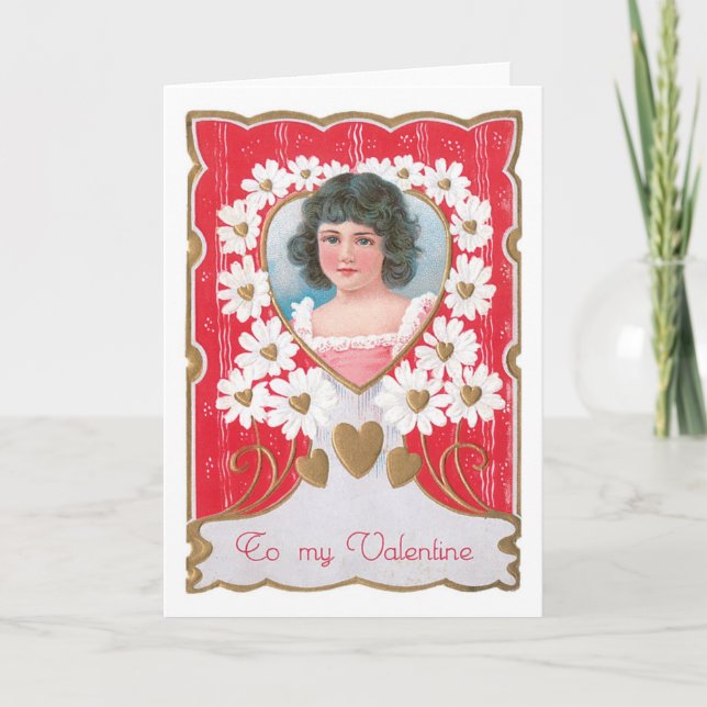 Antique Valentine Helgkort (Framsida)